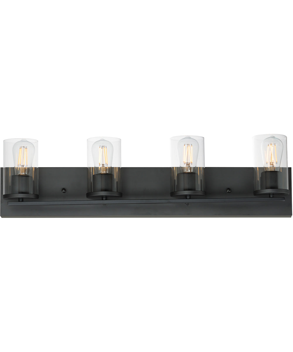 Lateral 4-Light Bath Vanity Black