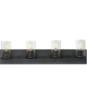 Lateral 4-Light Bath Vanity Black