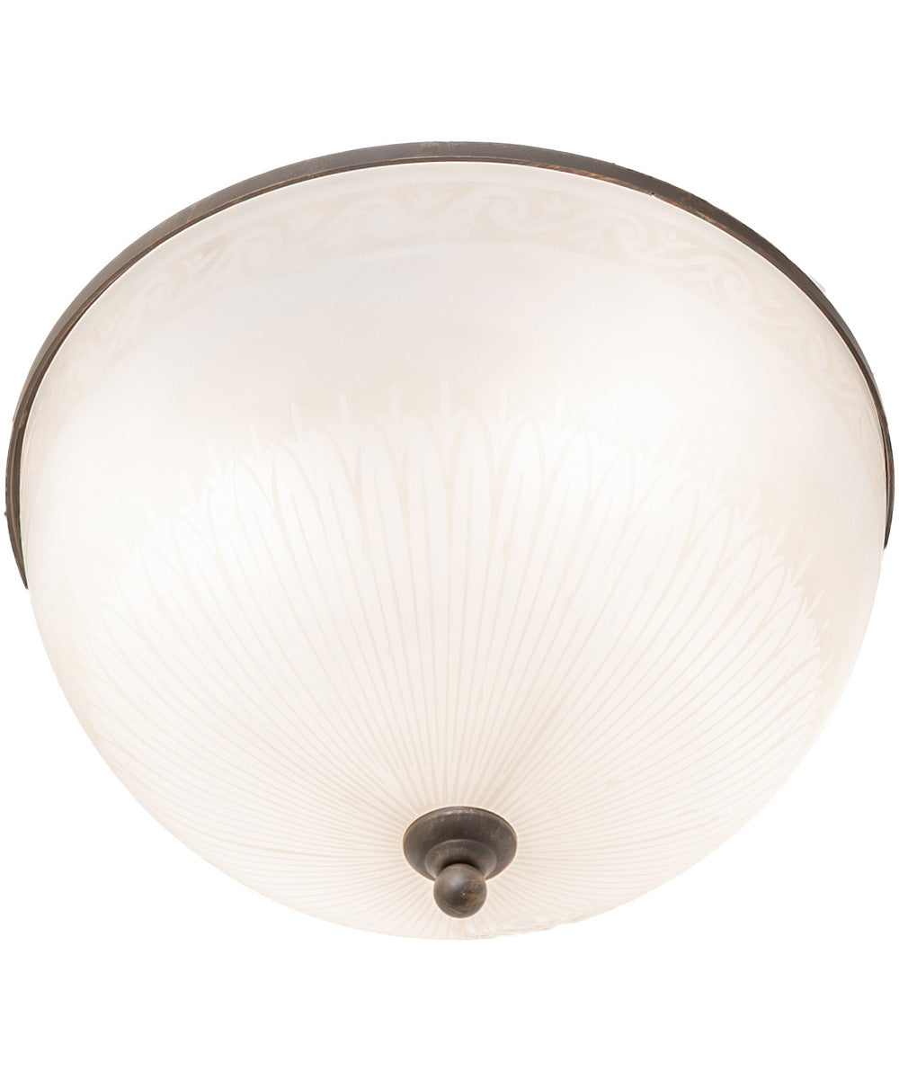 18" Wide Ovum Aquinum Flush Mount