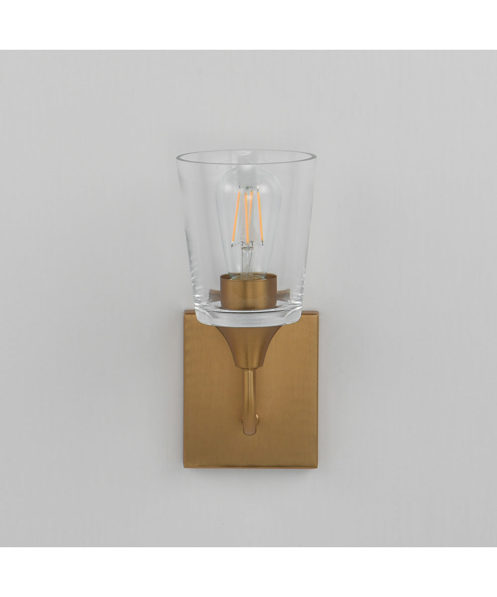 Hudson 1-Light Sconce Natural Aged Brass