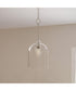 Ilia 1-Light Pendant with Clear Glass Shade Brushed Nickel