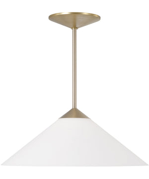 Gatsby 1-Light Pendant Matte Brass
