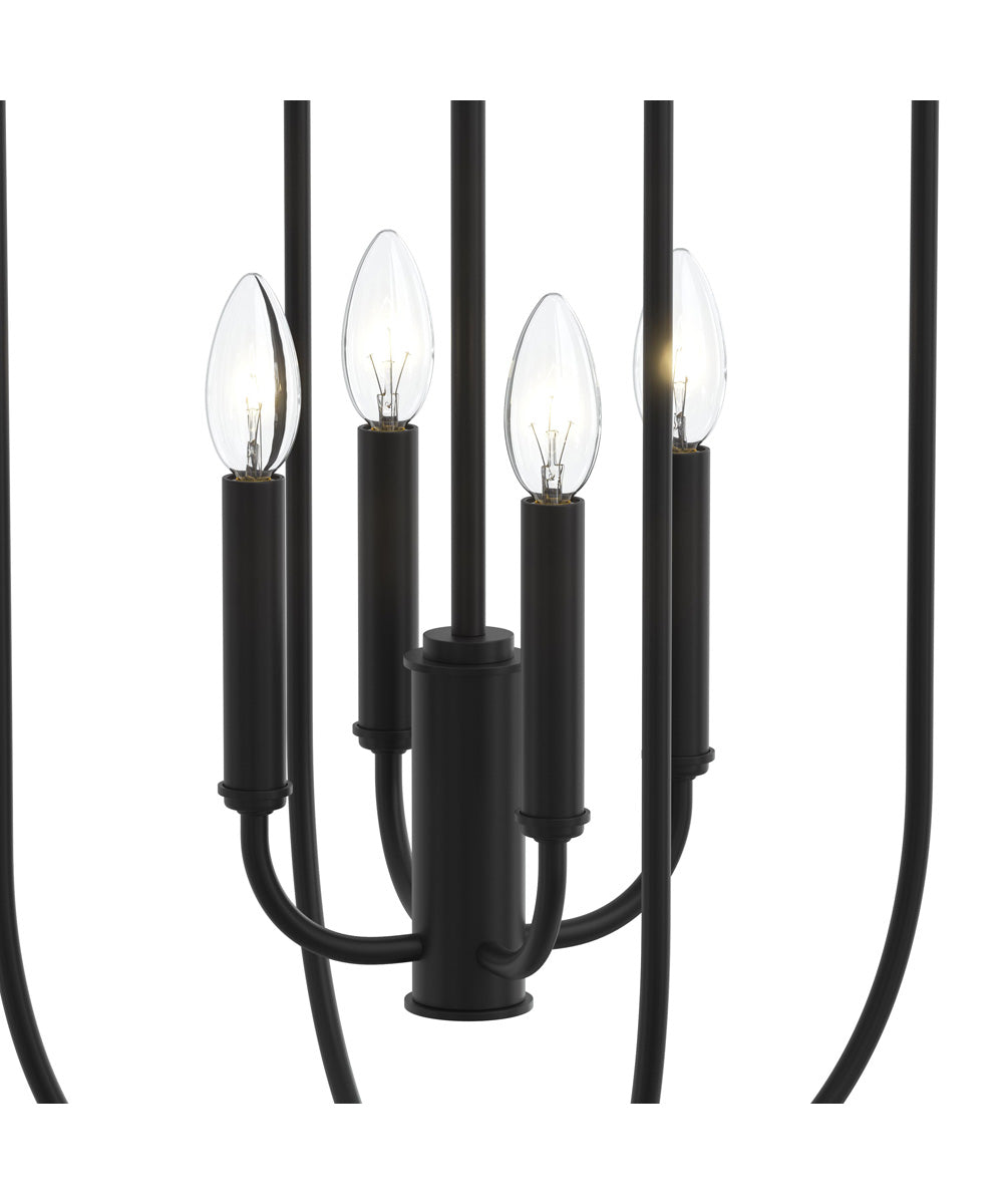 Reines 4-Light Foyer Pendant Matte Black