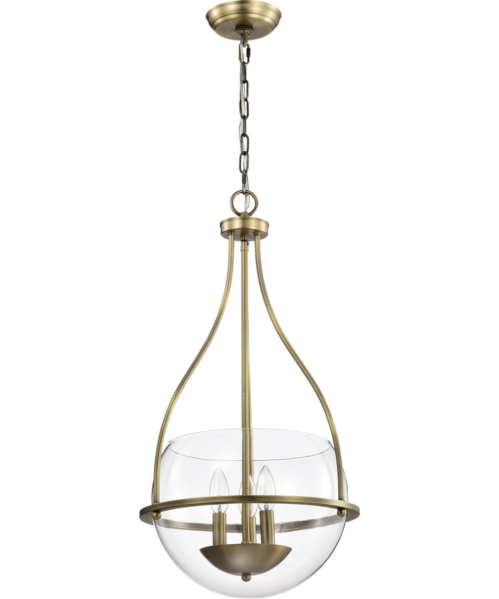 Amado 3-Light Pendant Vintage Brass
