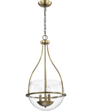 Amado 3-Light Pendant Vintage Brass