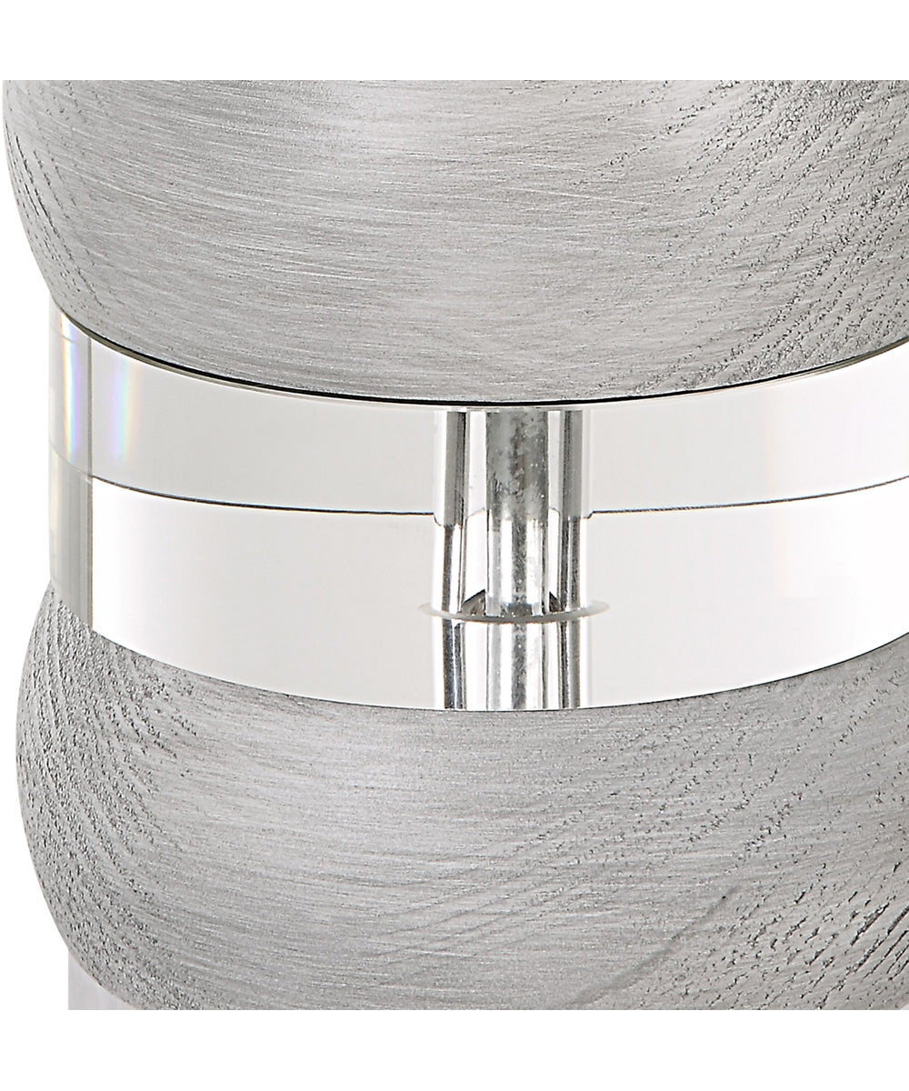 Band Together Crystal & Wood Table Lamp