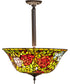 16" Wide Tiffany Rosebush Pendant