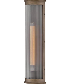 Bluffton 1-Light Large Wall Mount Lantern in Burnished Bronze