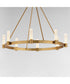 Duchess 8-Light Chandelier Natural Aged Brass