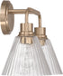 Pleated 2-Light Lighting Premium Bronze