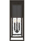 Shaw 25 inch 1 Light Outdoor Wall Light with Clear Glass Antique Bronze
