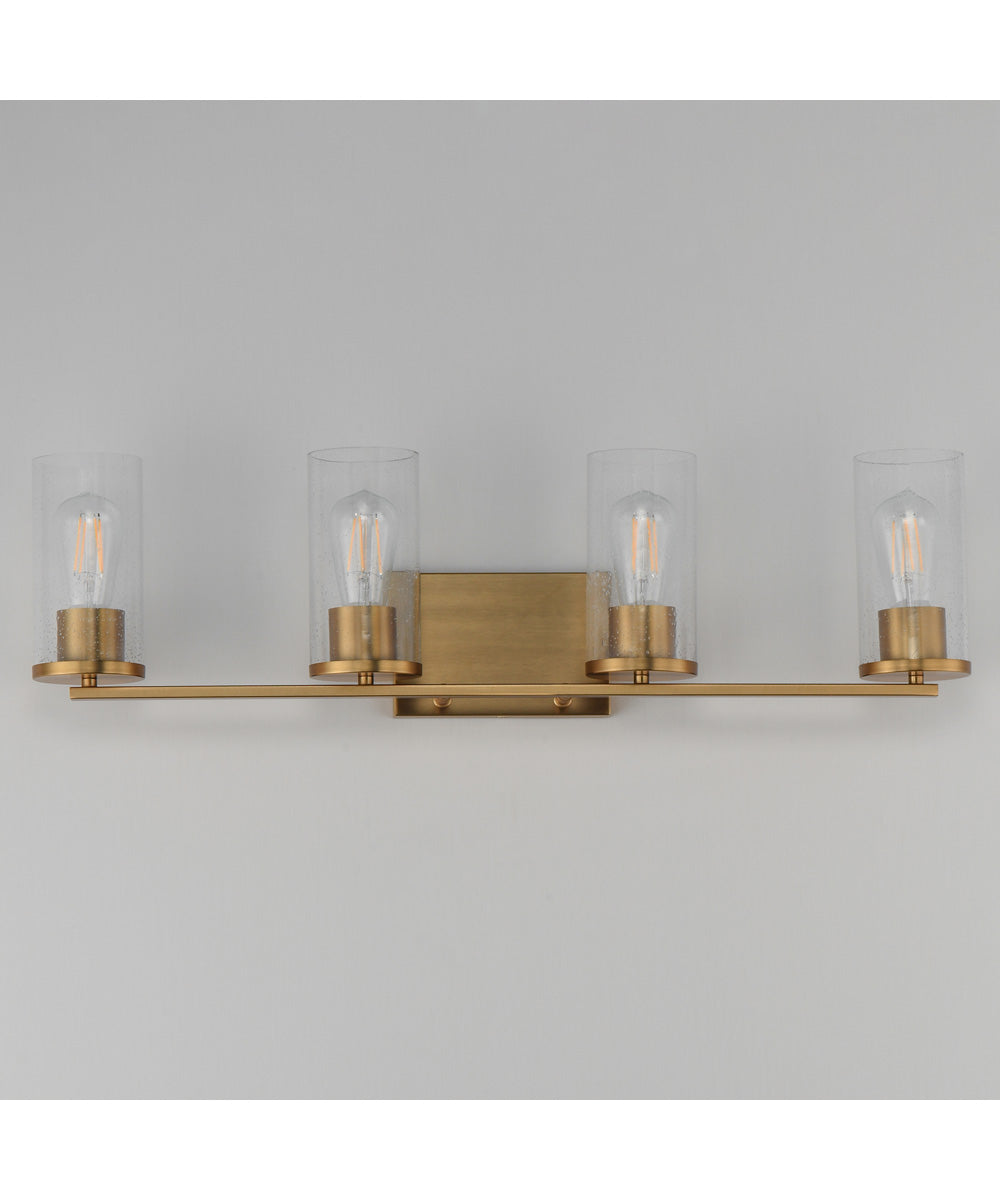 Livingston 4-Light Bath Vanity Natural Aged Brass