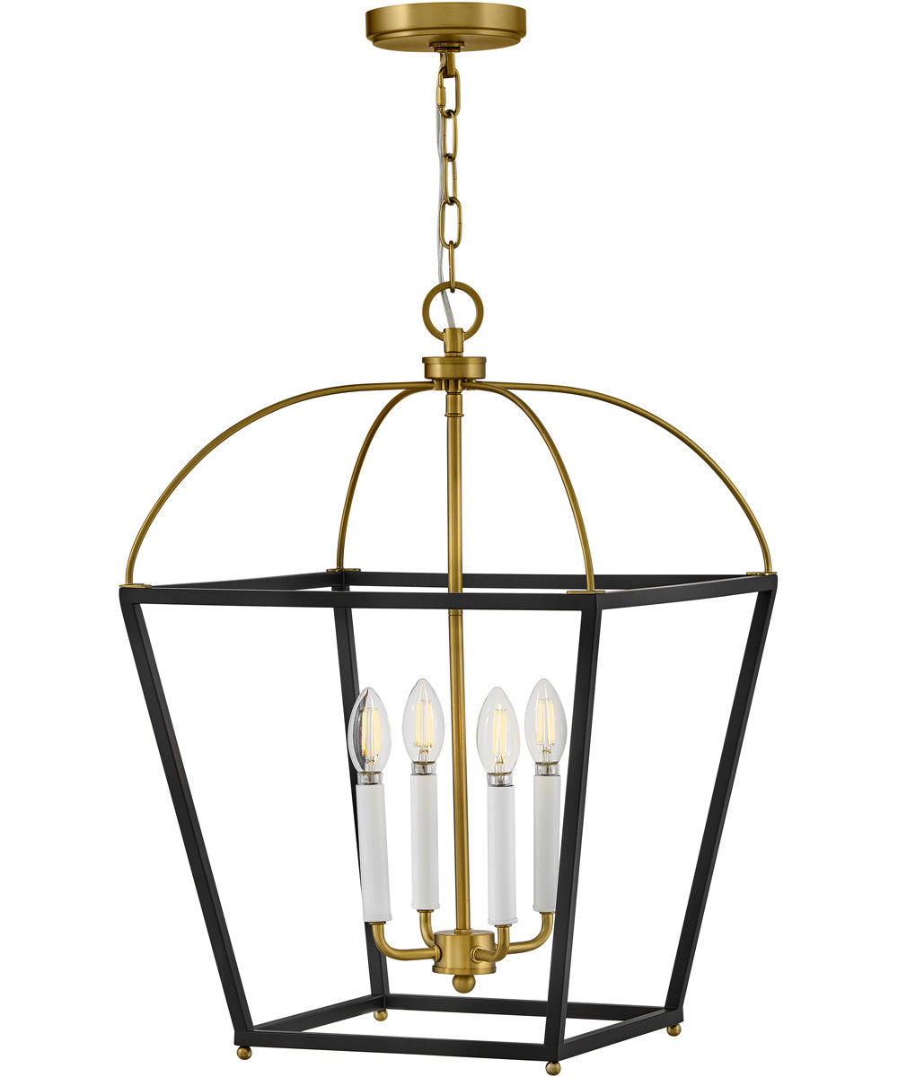 Tate 4-Light Large Pendant in Black