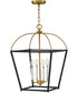 Tate 4-Light Large Pendant in Black