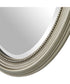 21x31" Wall Mirror Metallic Silver with Subtle Brown Antiquing