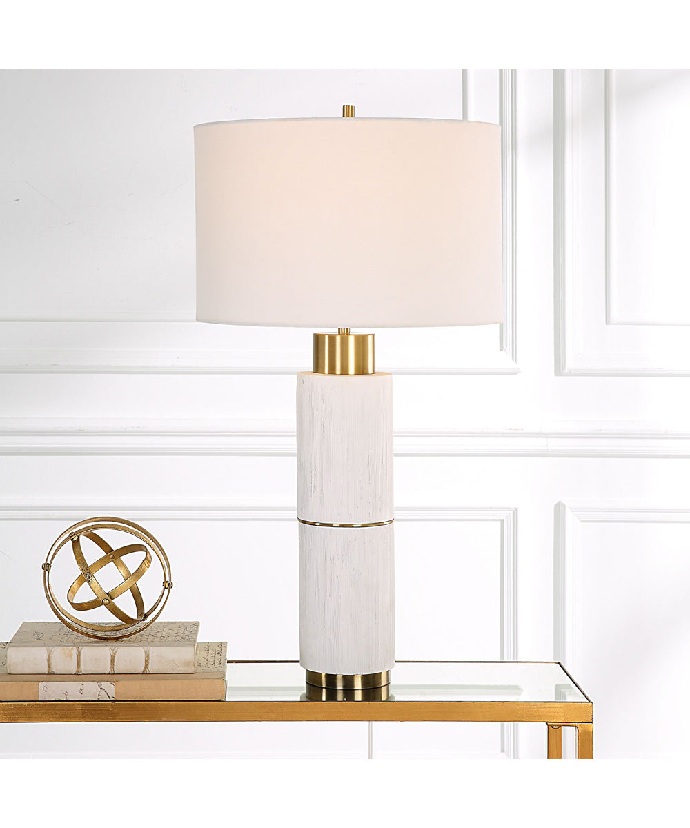 Ruse Whitewashed Table Lamp
