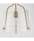 Bellmore 1-Light Pendant/Semi Flush Natural Aged Brass