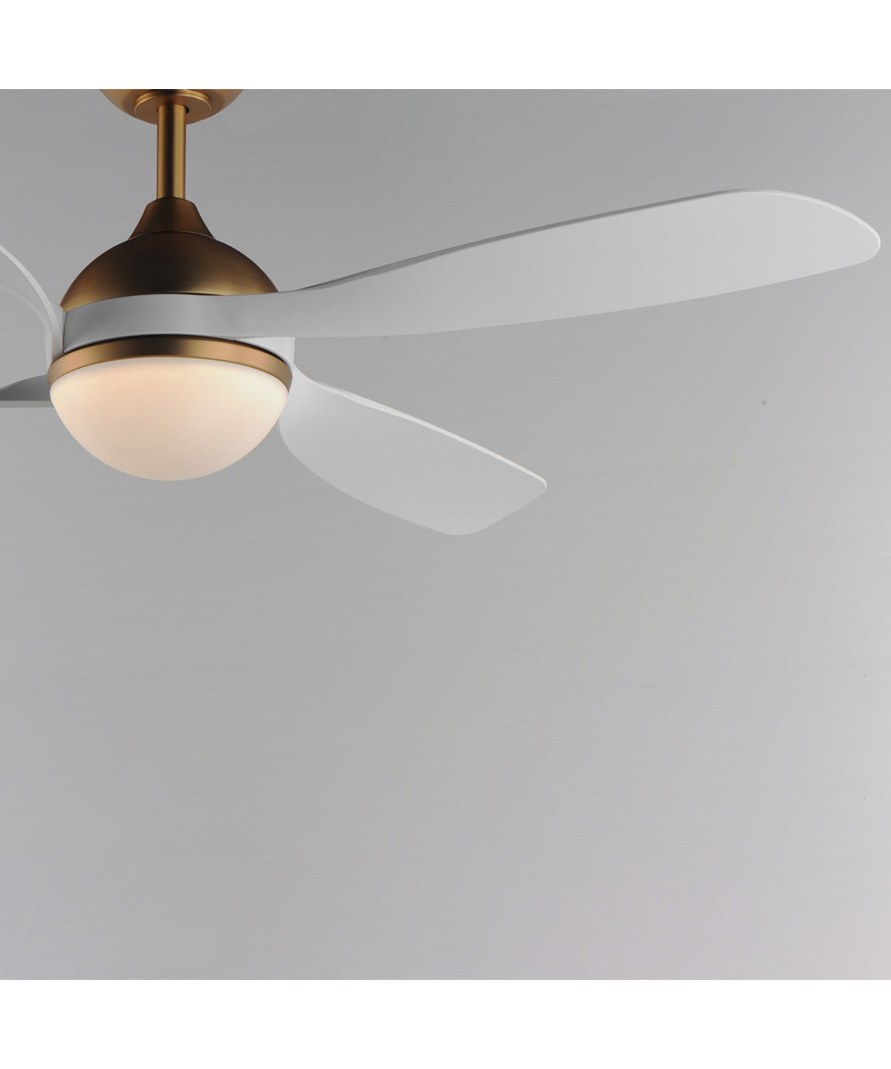 Bola 52 inch Indoor Fan w LED Light Kit Natural Aged Brass