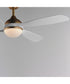 Bola 52 inch Indoor Fan w LED Light Kit Natural Aged Brass