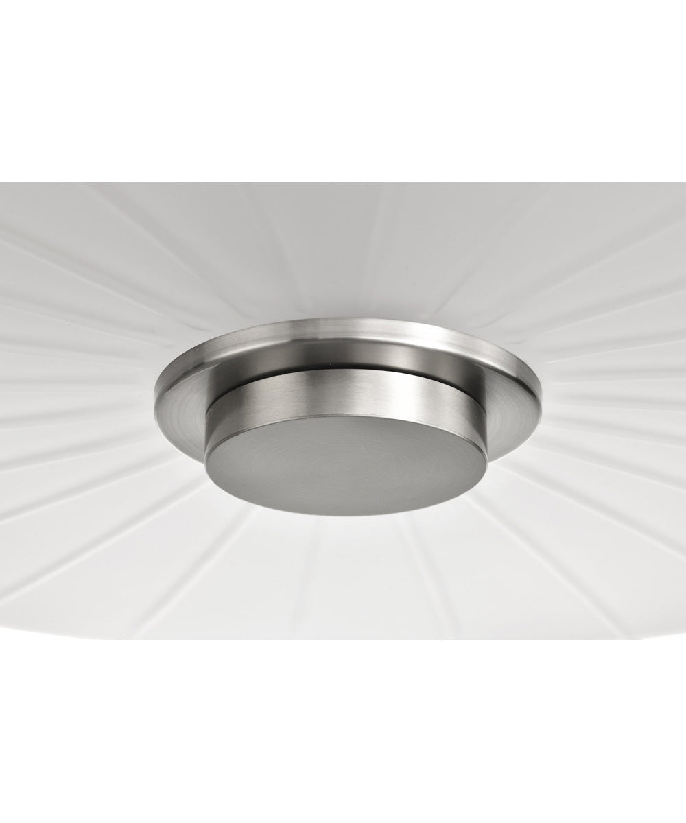 Lune 3-Light Close-to-Ceiling Brushed Nickel
