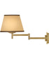 Sonia 1-Light Medium Task Light Sconce in Lacquered Brass