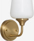 Raymond Wall Mount Light Fixture Aged Brass