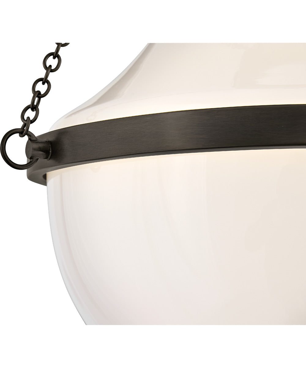 Collins 1-Light Medium Semi-Flush Mount in Black Oxide