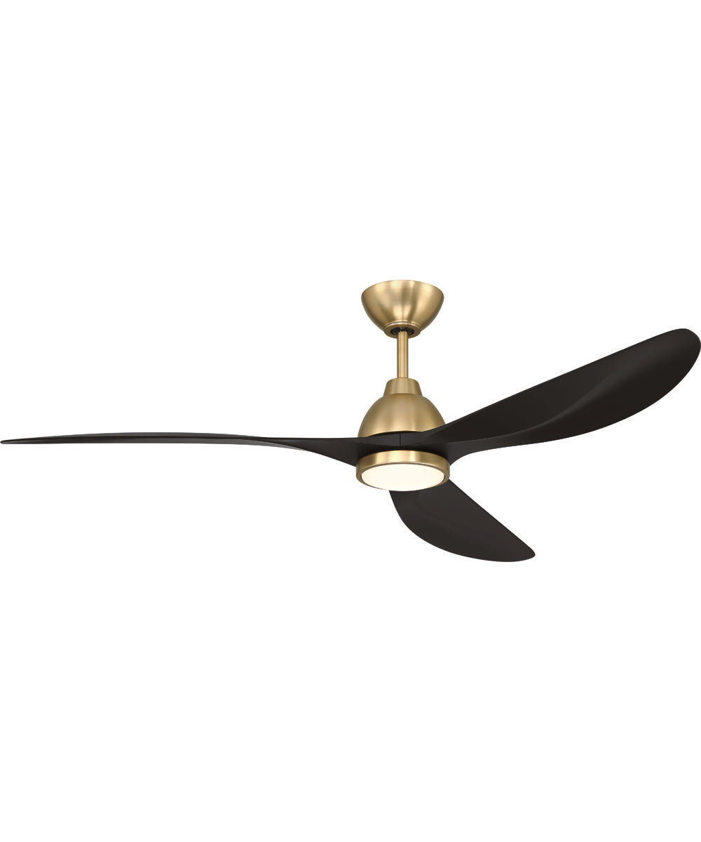 Frazier 56" 3-blade Indoor Ceiling Fan Fan Satin Brass