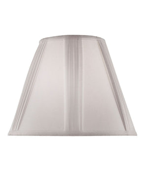 7x14x11 White Linen French Drape Hardback Empire Lampshade