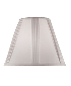 7x14x11 White Linen French Drape Hardback Empire Lampshade