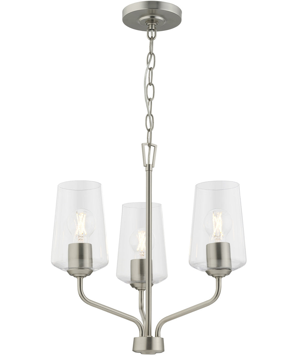 Celino 3-Light Chandelier Brushed Nickel