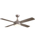 Quattro 52 inch 4-Blade Fan w LED Satin Nickel
