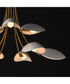 Maris 9-Light Chandelier White/Natural Aged Brass
