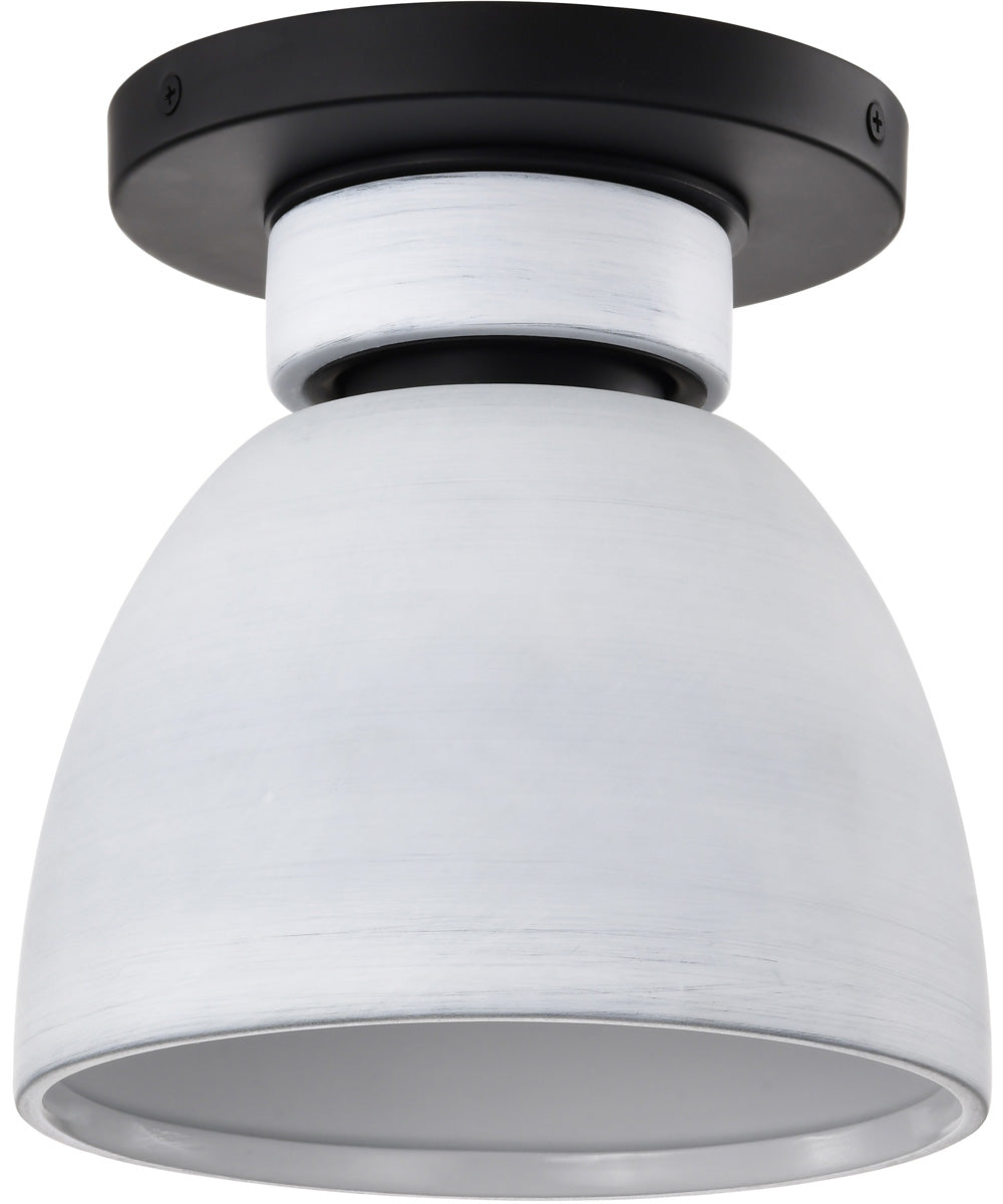 Collins 1-Light Close-to-Ceiling Matte Black