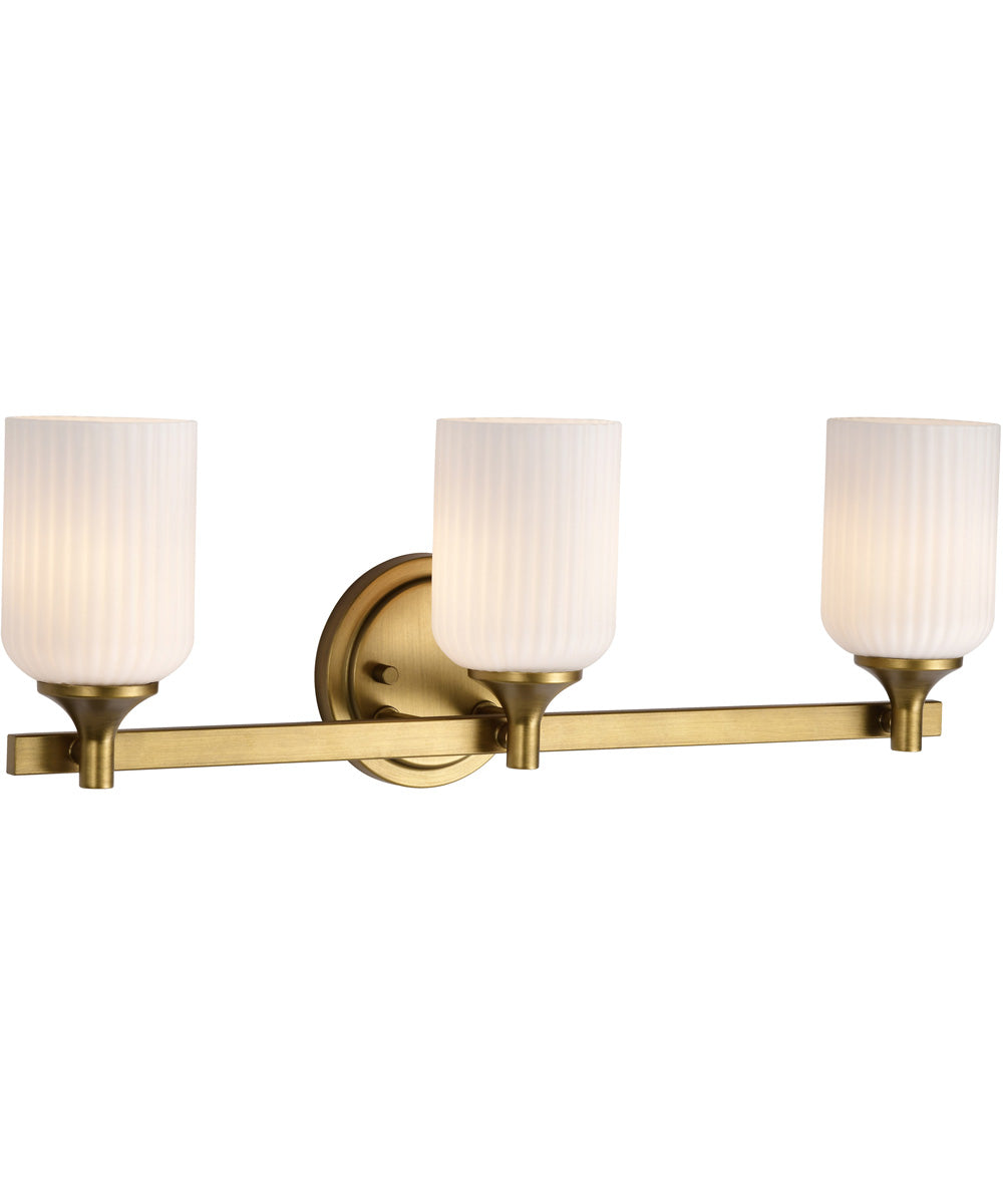 Solara 3-Light Vanity & Wall Natural Brass