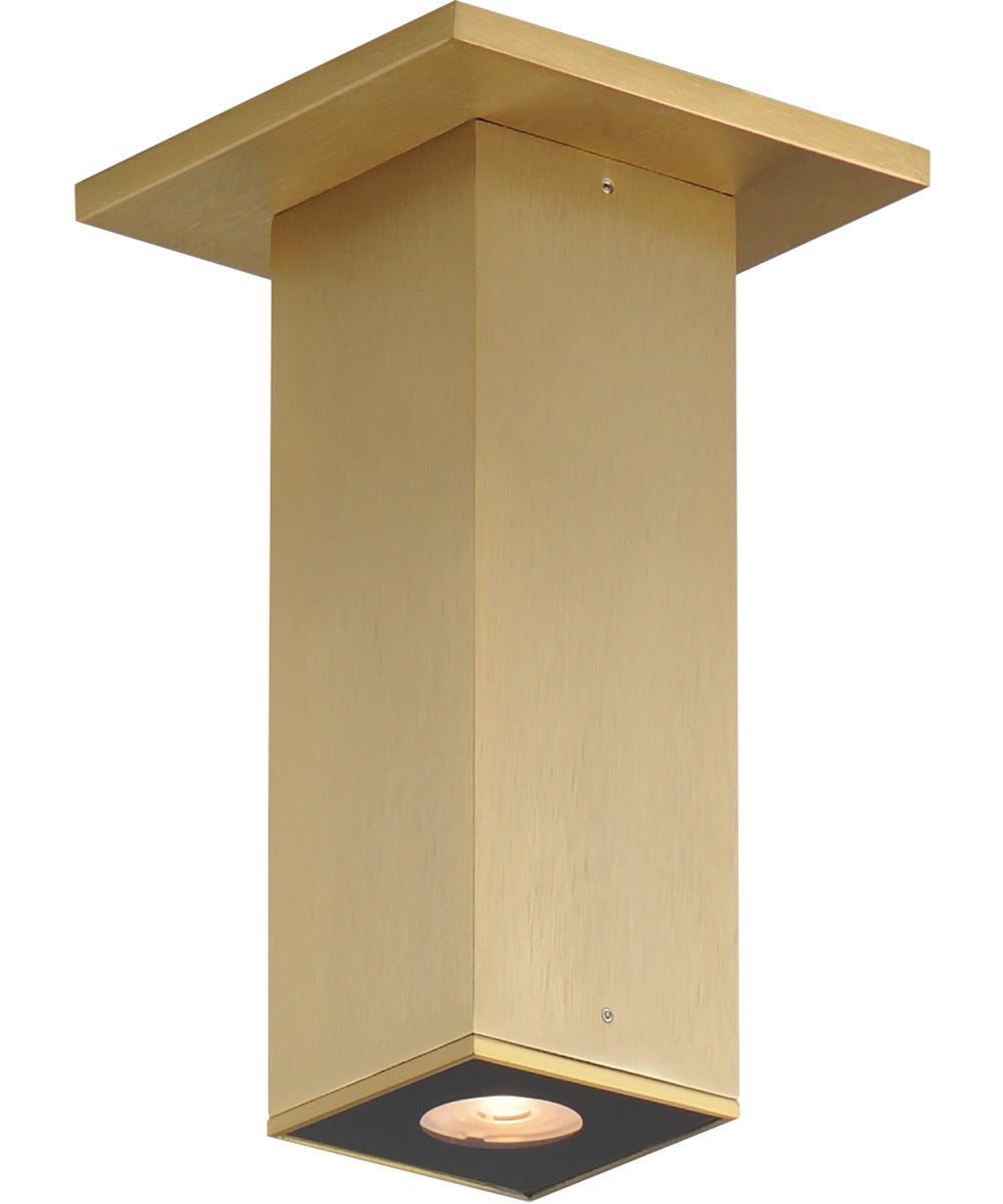 Culvert 7.5 inch LED Indoor Flush Mount Natural Aged Brass