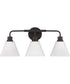 Pleated II 3-Light Lighting Flat Black