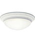 1-Light Alabaster Glass 11-1/2" Close-to-Ceiling White