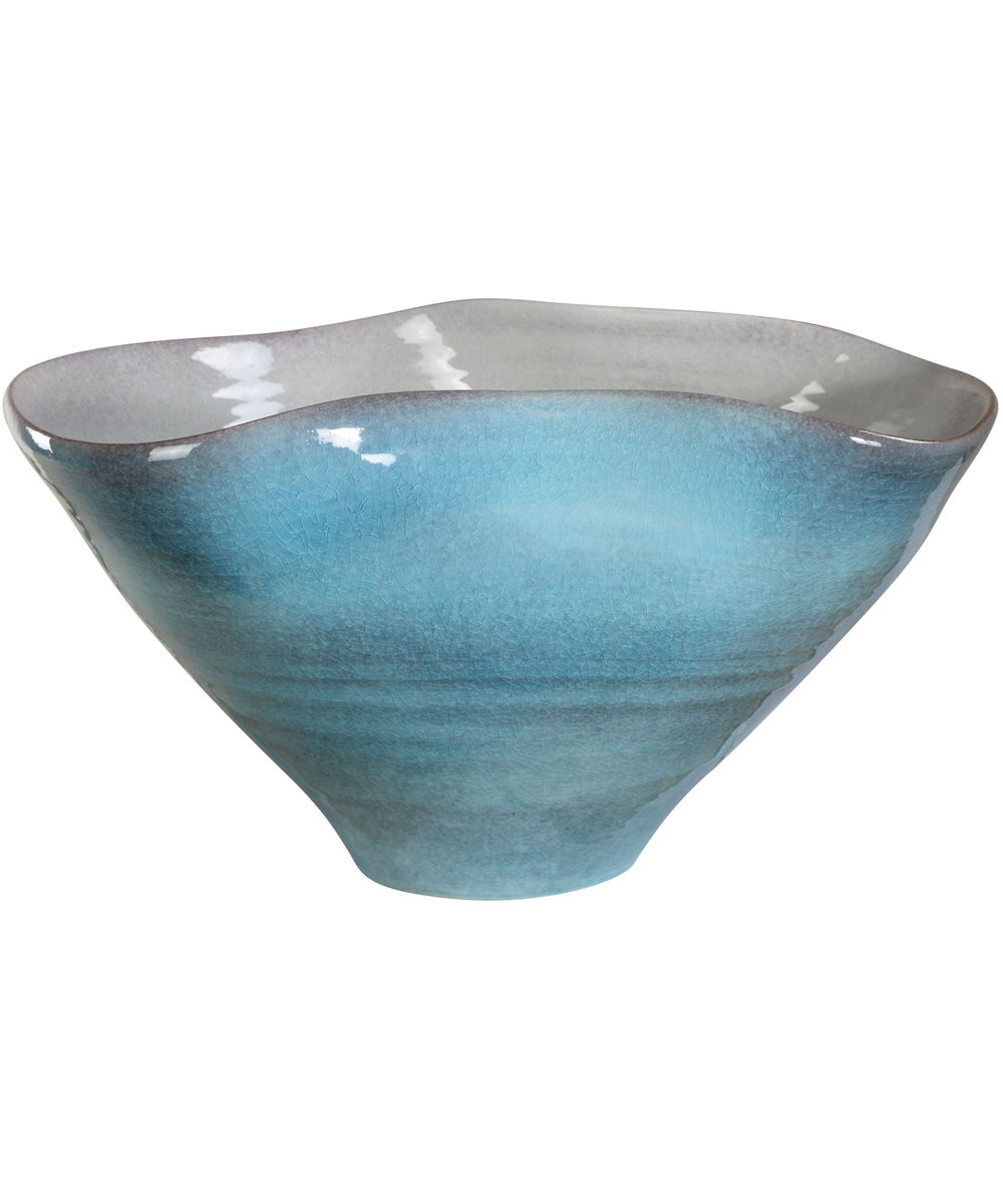 Blue Crest Ceramic Bowl