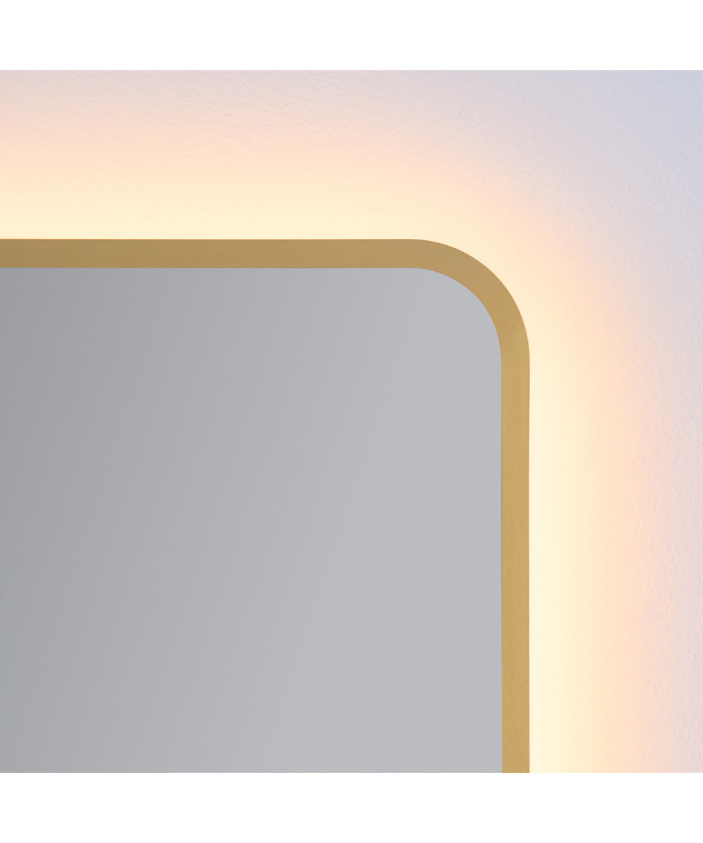 Aero Mirror Brushed Brass