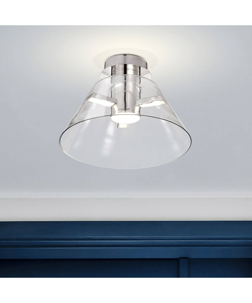 Edmond  Close-to-Ceiling Polished Nickel