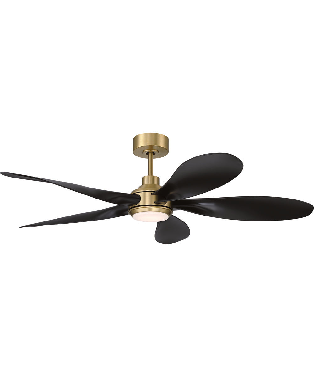Rosalie 52" 5-Blade Indoor ceiling Fan 1-Light Fan Satin Brass