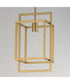 Gridline Single Pendant Natural Aged Brass