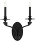 Chantelle 2-light Sconce Matte Black