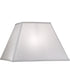 9x20x13 Off White Silk Shantung Tapered Square Hardback Lampshade