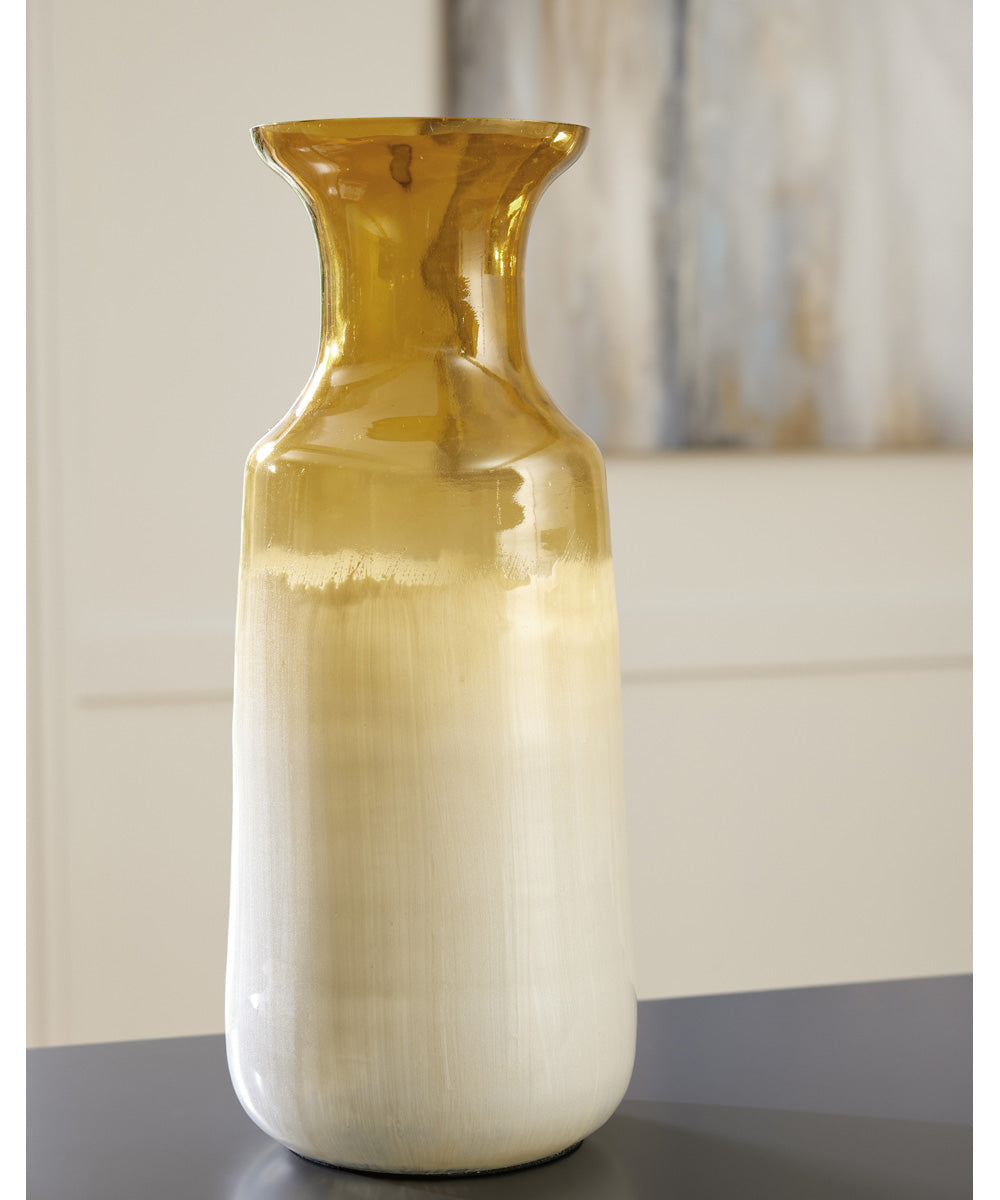 Wynburg Vase White/Amber