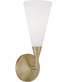 Gatsby 1-Light Sconce Matte Brass
