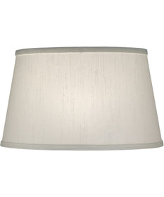 12x14x9 Global White Tapered Drum Hardback Lampshade