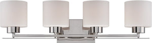 29"W Parallel 4-Light Vanity & Wall Polished Nickel