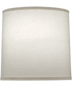 8x9x9 Natural Butcher Linen Deep Drum Hardback Lampshade